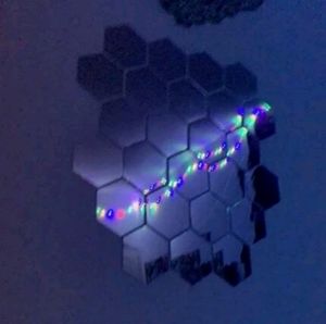 Hexagon mirror squares